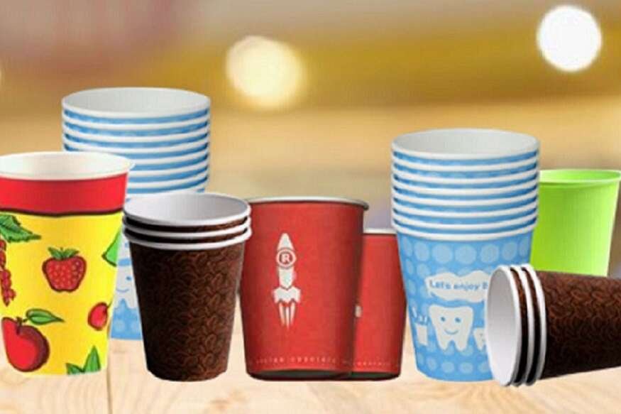 प्लास्टिक ग्लास का विकल्प बना पेपर ग्लास