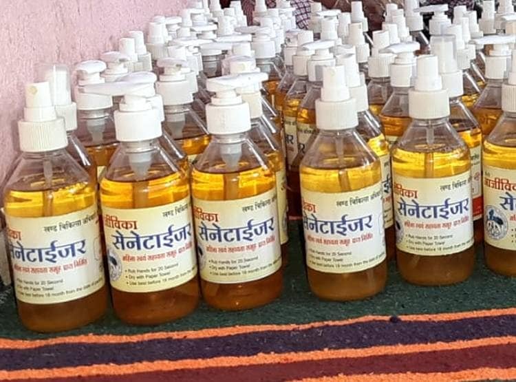 हर्बल युक्त कैमिकल मुक्त सेनेटाइजर की मांग विदेशों तक