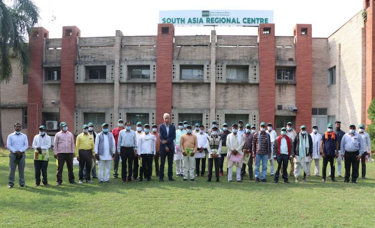 Mega Farmer’s training and rice cafeteria participatory trial evaluation at IRRI SAARC