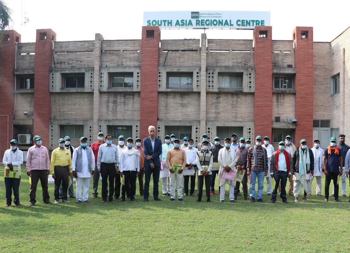 Mega Farmer’s training and rice cafeteria participatory trial evaluation at IRRI SAARC